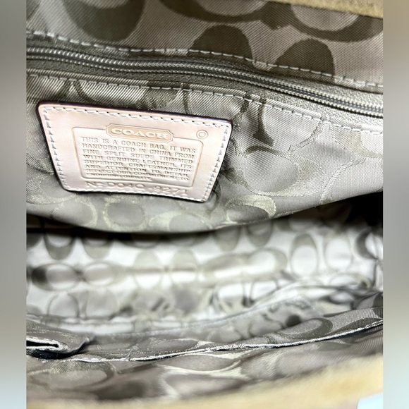 COACH💥RARE-VINTAGE~SOLD OUT💥Hampton Suede Satchel - Picture 5 of 14